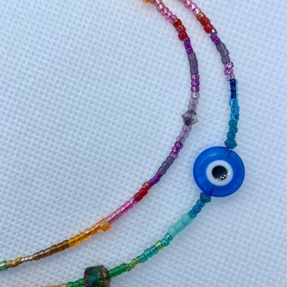 Evil eye bracelet set